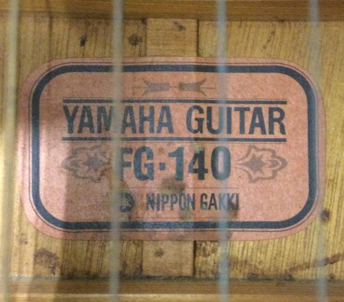 【24493】YAMAHA ギター FG-140 ハードケース ストラップ付_画像3