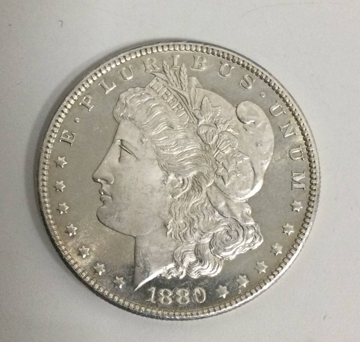 【24378】アメリカ 1ドル 1880年 モルガンダラー シルバー 銀貨 米国 コレクション 重量 約26.8g の画像1