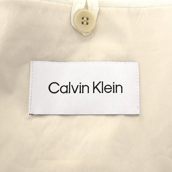  new goods 5.8 ten thousand Calvin Klein super light weight paper cotton stretch jacket 44(S) white [J53275] Calvin Klein blaser spring summer 