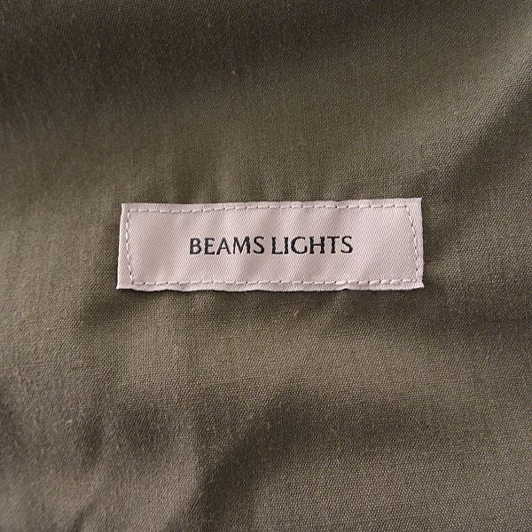 新品 ビームス ディーププリーツ ワイド テーパード パンツ XL オリーブ 【P27964】 BEAMS LIGHTS スラックス 春夏 メンズの画像6