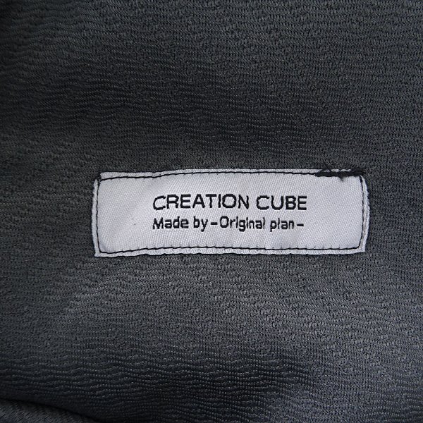 新品 クリエーションキューブ フクレジャカード ジョガー パンツ L 濃灰 【3731-325_31B】 CREATION CUBE ジャージー メンズ 幾何学柄の画像9