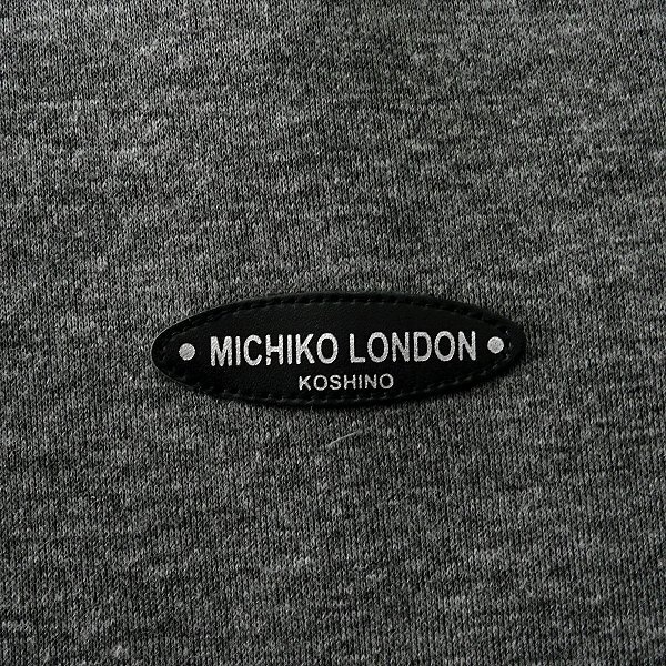 新品 ミチコロンドン 春秋 スウェット トレーナー LL 濃灰 【ML9W-R350_DGA】 MICHIKO LONDON KOSHINO メンズ ロゴ ワッペンの画像5