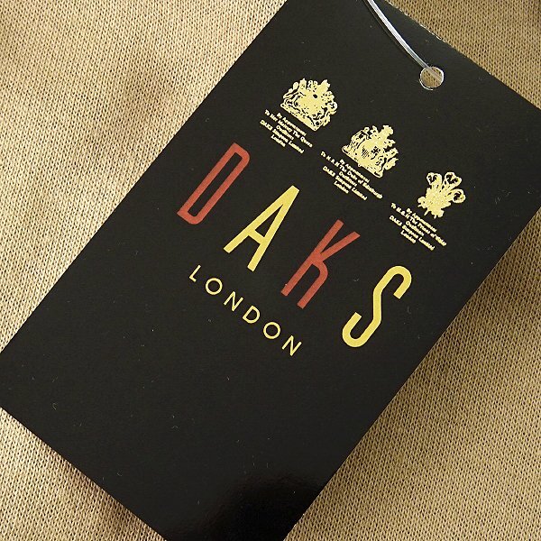 新品 ダックス 日本製 サイドライン ライト スウェット パンツ L ベージュ 【P27644】 DAKS LONDON スムース ジャージー ロゴの画像8