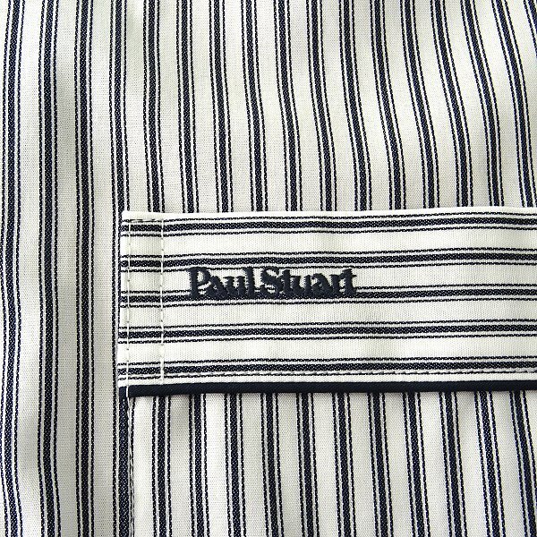  новый товар 1.4 десять тысяч paul (pole) Stuart Broad выставить пижама L белый чёрный [J45007] Paul Stuart сделано в Японии весна лето рубашка легкий брюки 