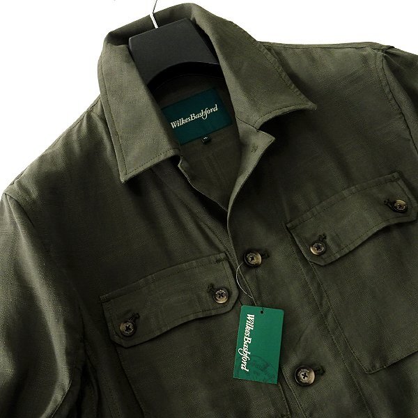  new goods 1.7 ten thousand Will ksbashu Ford spring summer Lamy . urban Safari jacket XL green [J43723] Wilkes Bashford blouson shirt 