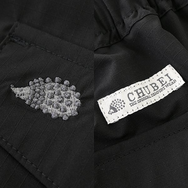 新品 チュウベイ 24SS 洗濯可 ストレッチ カーゴ ジョガー パンツ L 黒 【CH1441124_99】 春夏 メンズ CHUBEI リップストップ ジョグ_画像9