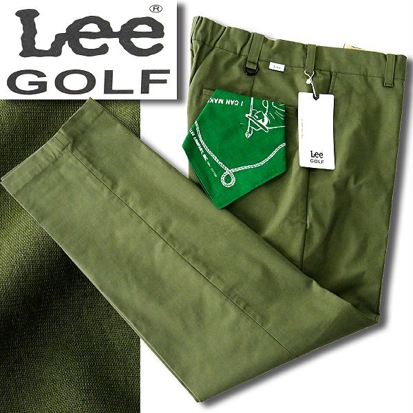  new goods 1.5 ten thousand Lee GOLF Lee Leesures PANTS Lee ja-z stretch pants M khaki [P28281] Golf men's bandana attaching chinos 