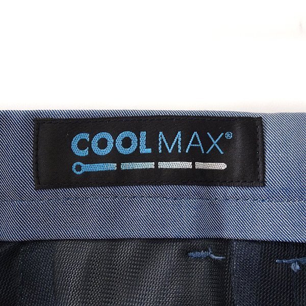 新品 スーツカンパニー COOLMAX ストレッチ ノンアイロン スラックス 5L(W94) 青白 【P25616】 春夏 メンズ 洗濯可 チノパン パンツ_画像9