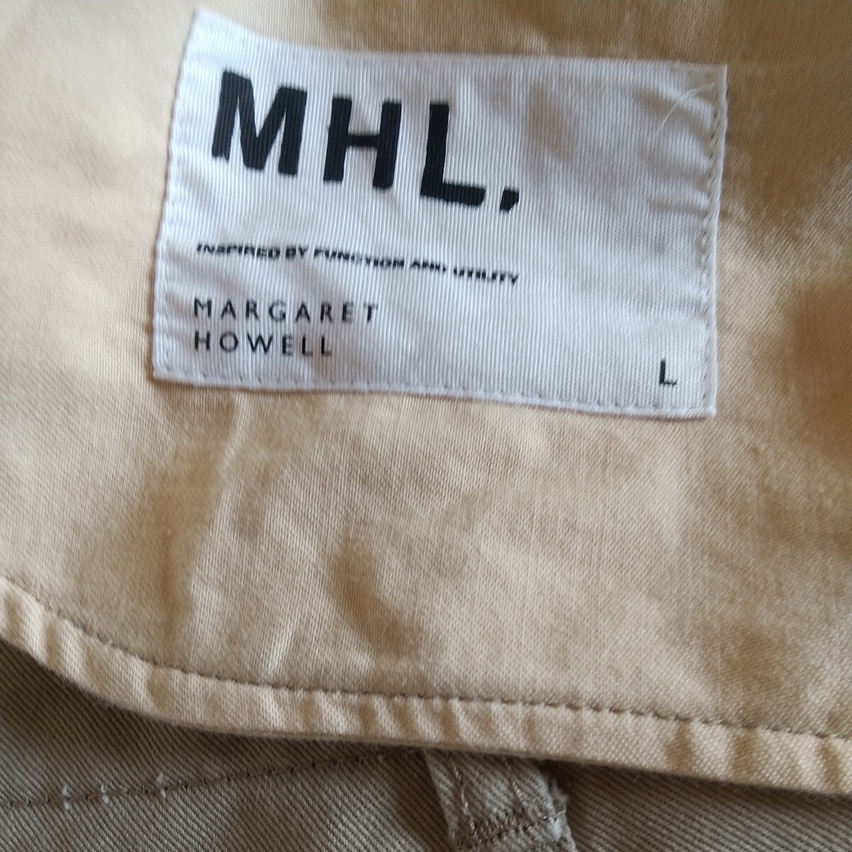MHL beige chinos L size used