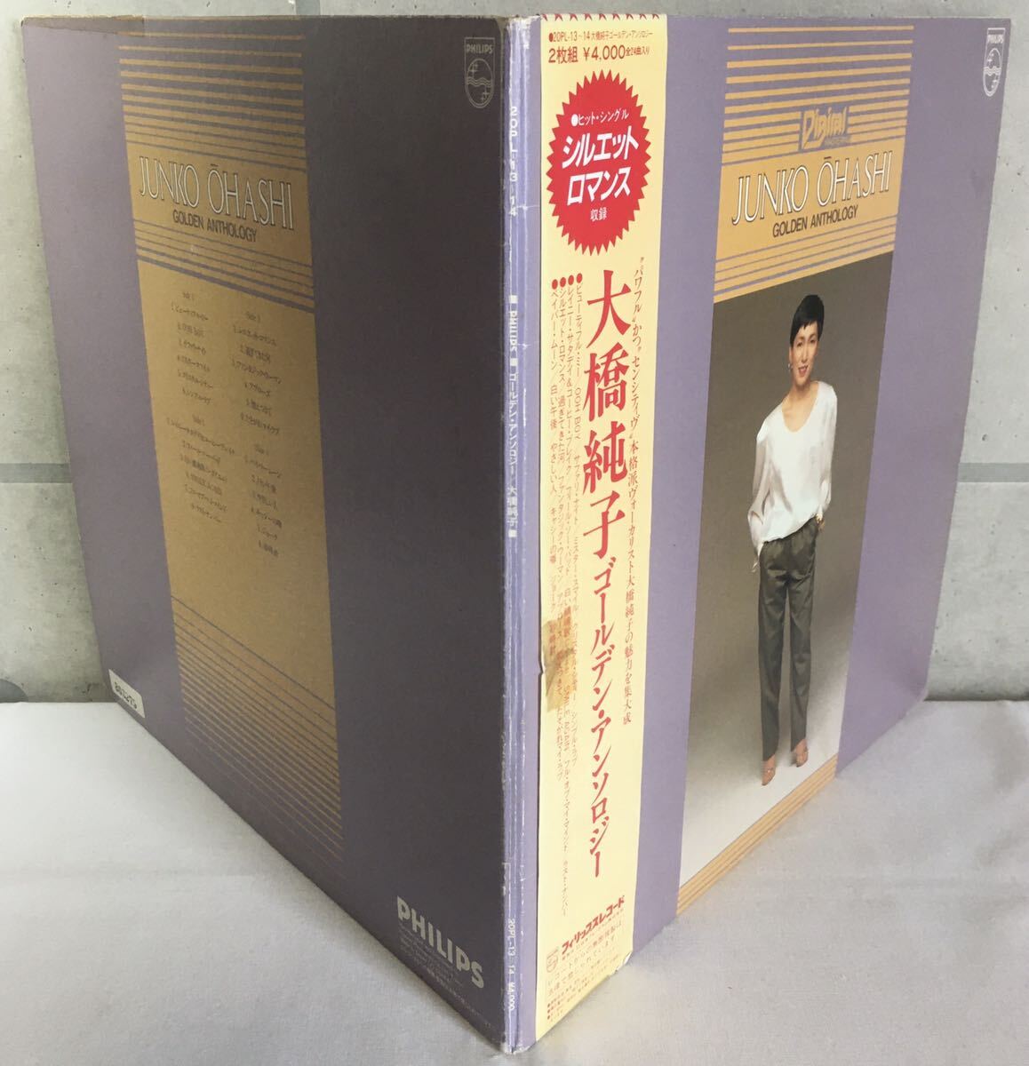 2LP / 大橋純子 ゴールデン・アンソロジー (Junko Ohashi Golden Anthology) / 和モノ City Pop Free Soul Funk Boogie Disco クボタタケシ_画像2