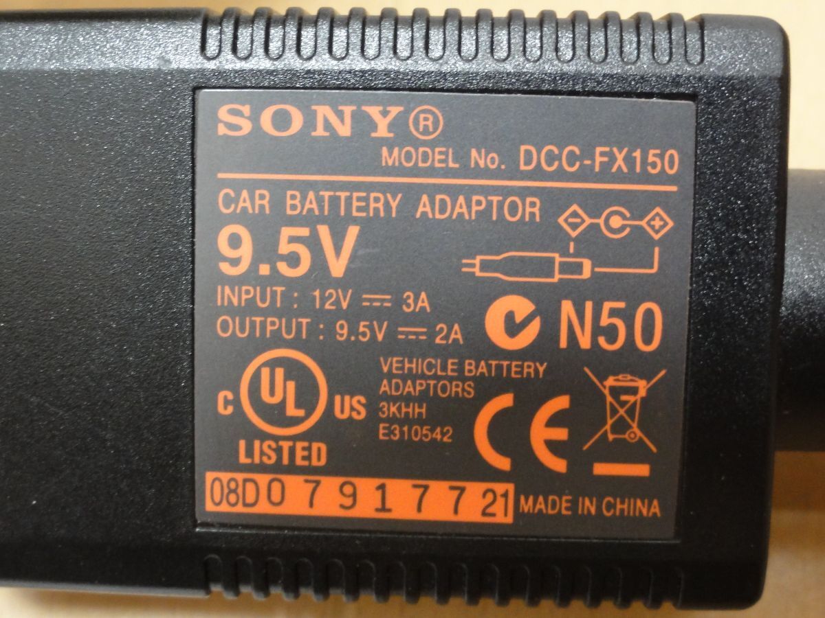 *SONY Sony портативный DVD плеер DVP-FX720 DVP-FX850 DVP-FX860DT для машина адаптор для AC адаптор DCC-FX150 DC9.5V 2A стоимость доставки 230 иен 