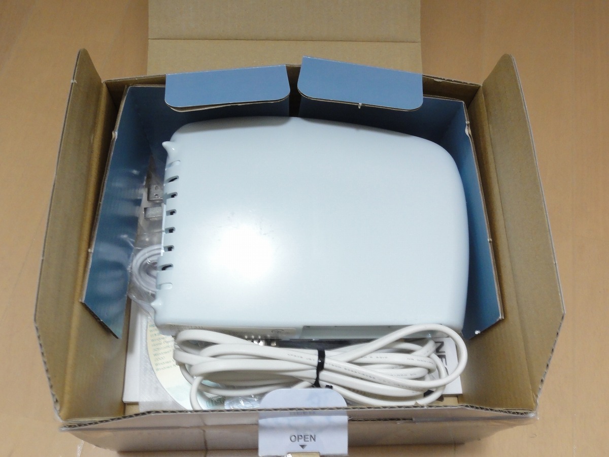 ★美品★NEC ISDNターミナルアダプタ Aterm IT31L PC-IT31D1L(MW) 元箱 取説付 送料無料 _画像5