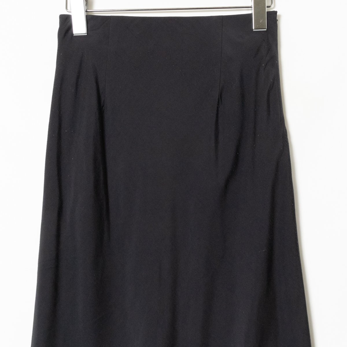 FRAY I.D юбка f Ray I ti- низ черный боковой застежка-молния красивый . casual одноцветный длинный длина подкладка есть тугой 0 сделано в Японии 