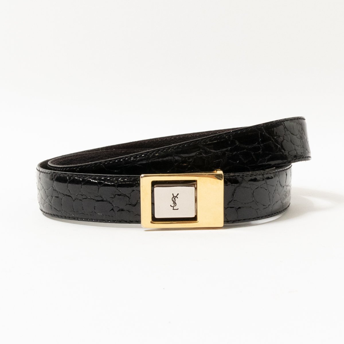 新品未使用 サンローラン エナメルベルト Yahoo!オークション - Yves Saint Laurent イヴサンローラン