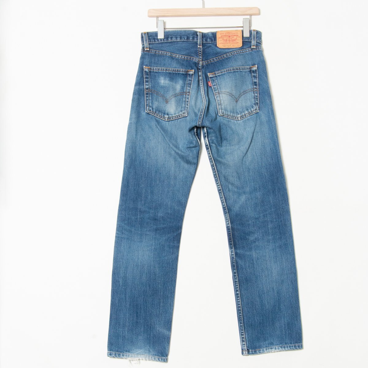 【1円スタート】USA製 00' Levi's 505 デニム リーバイス W31 L34 メンズ レディース アメリカ製 ストレート レギュラー フィット ジーンズ_画像2