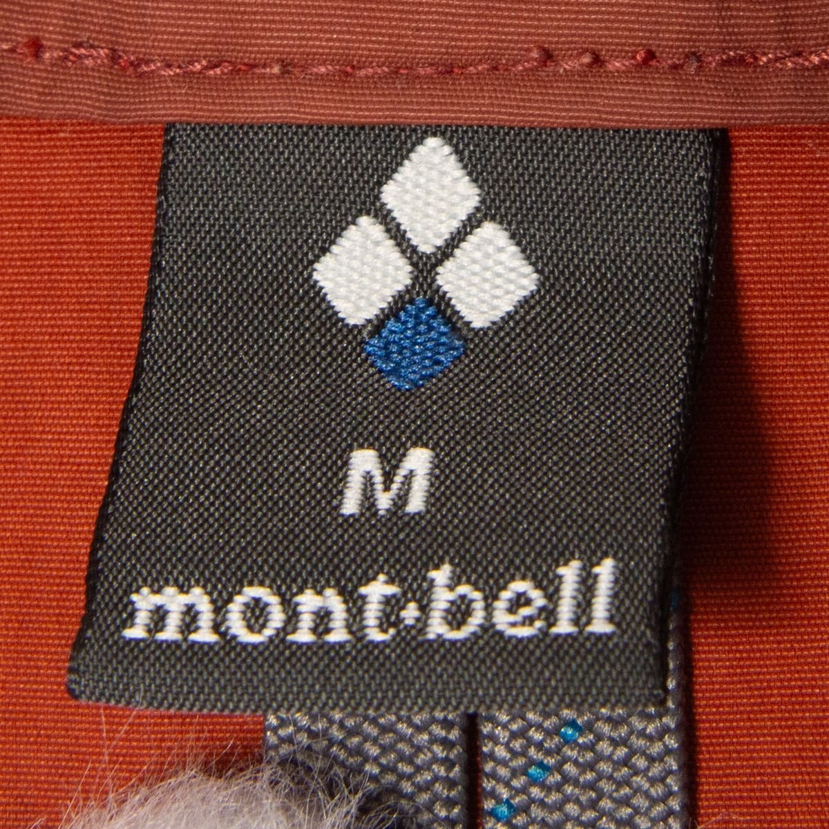 メール便◯ mont-bell モンベル サイズM ジップアップ スタンドカラー ベスト ナイロン100％ 茶色/ブラウン系 メンズ アウトドア トップスの画像7