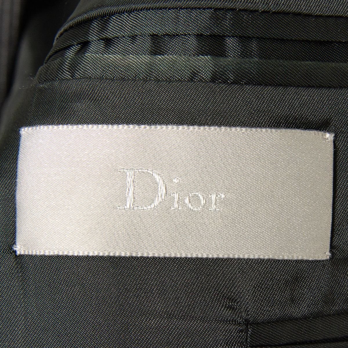 【1円スタート】Dior HOMME ディオールオム 05AW エディスリマン ピンストライプテーラードジャケット ハンガー付 ウール 46 イタリア製の画像6