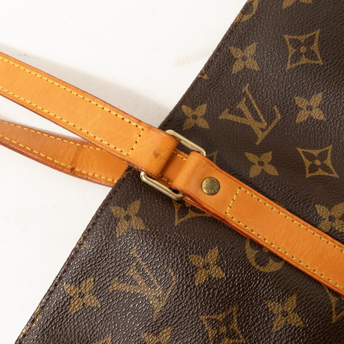 【1円スタート】LOUIS VUITTON ルイヴィトン M51108 NO0937 モノグラム サックショッピング トートバッグ ハイブランド A4 茶色 フランス製_画像8