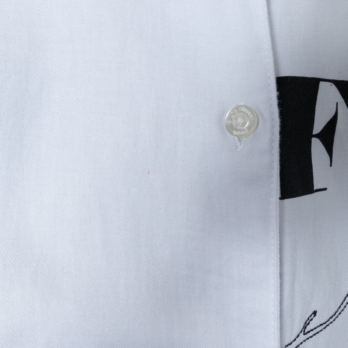 graniph グラニフ 花柄 刺繍 シャツワンピース 長袖 ロング丈 FREE 綿100% コットン ホワイト 白 カジュアルの画像8