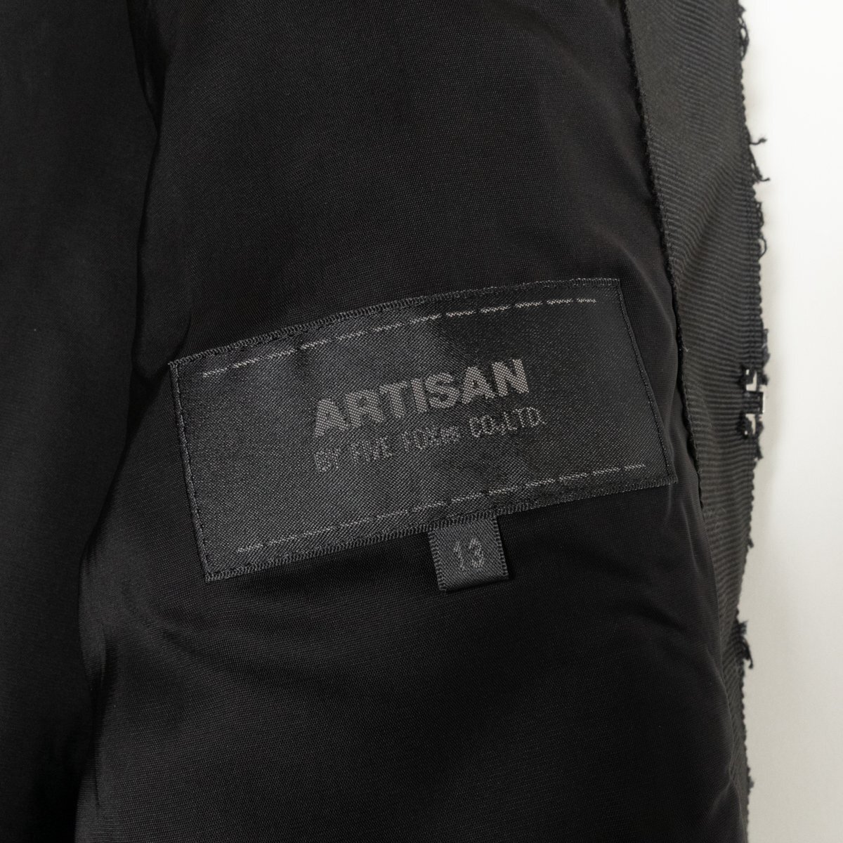 ARTISAN アルチザン ツイードノーカラージャケット13 半袖 ワンピース 11 スパンコール ブラック 黒 綺麗め エレガンス フォーマル_画像2