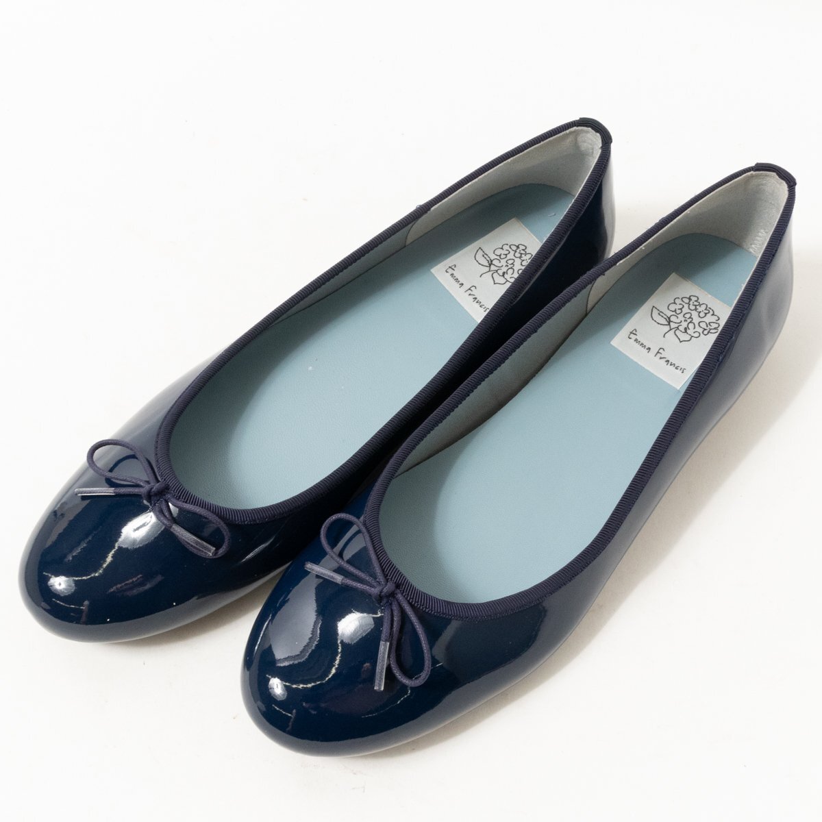 Emma Francisema Francis rain shoes pumps bare- shoes 24.0cm synthetic leather blue group casual ga- Lee lady's women's shoes 