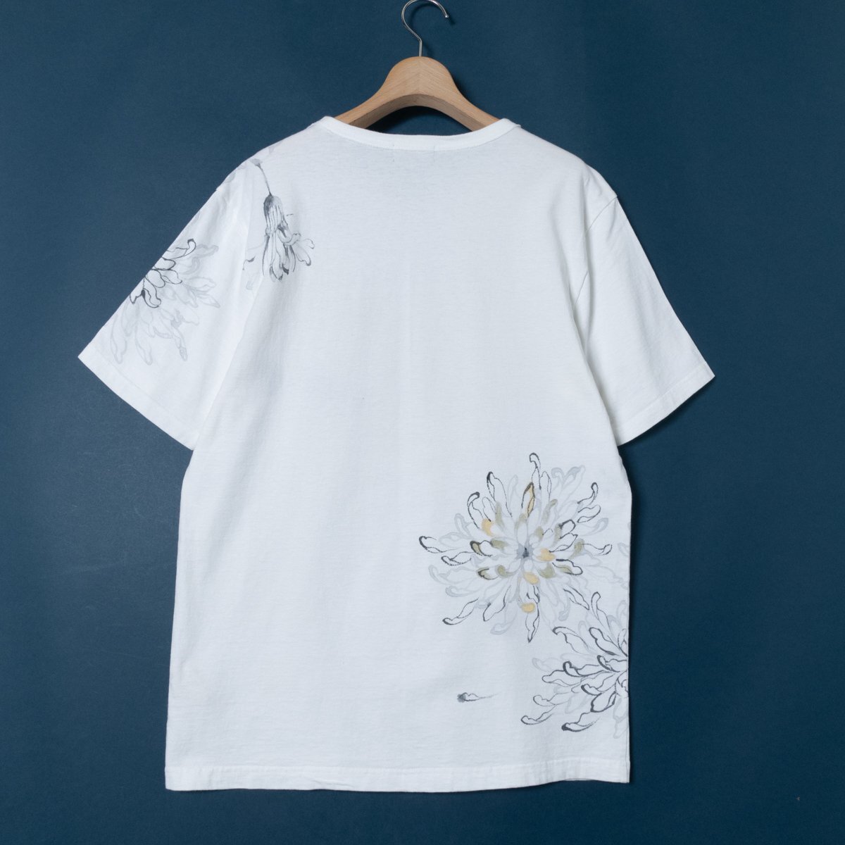 メール便◯ Pal'las Palace パラスパレス 日本製 花柄 半袖 Tシャツ トップス カットソー 5 綿100% コットン ホワイト 白 カジュアル 春夏の画像6