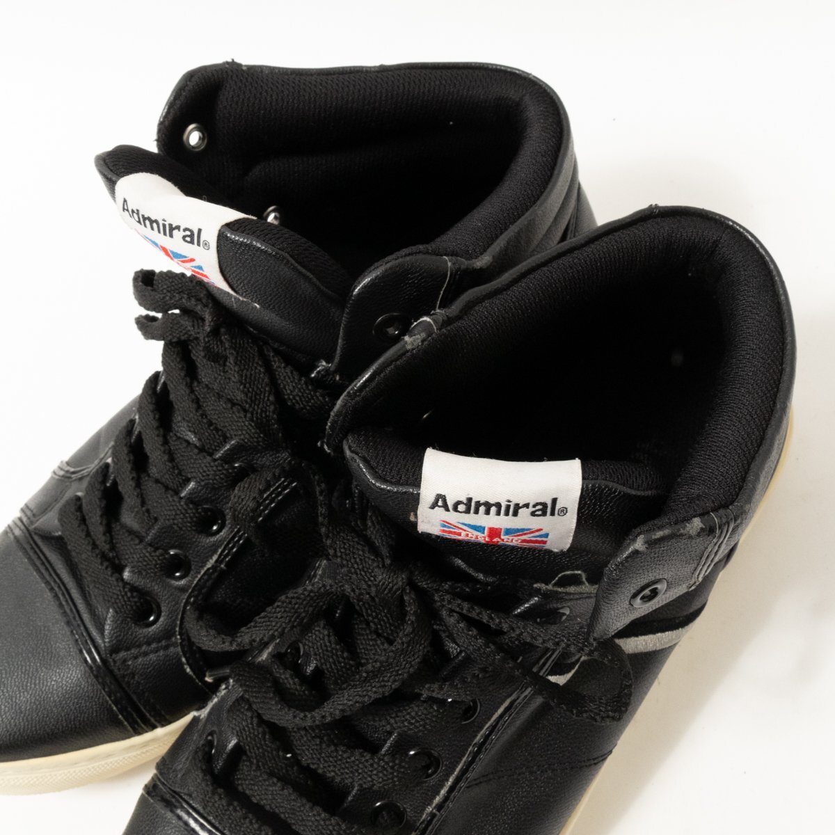 Admiral アドミラル ハイカットシューズ スニーカー 28.0cm ブラック 黒系 カジュアル ストリート ブリティッシュ メンズ 紳士 男性 靴の画像9