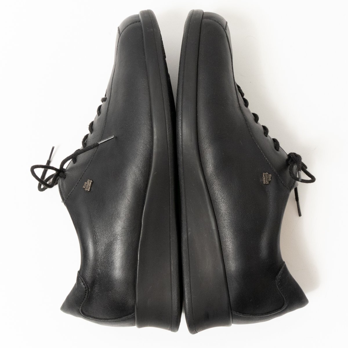 【1円スタート】Finn Comfort フィンコンフォート ドイツ製 レザーシューズ 革靴 婦人靴 5.5 24cm相当 ブラック レースアップ レザー 無地の画像7