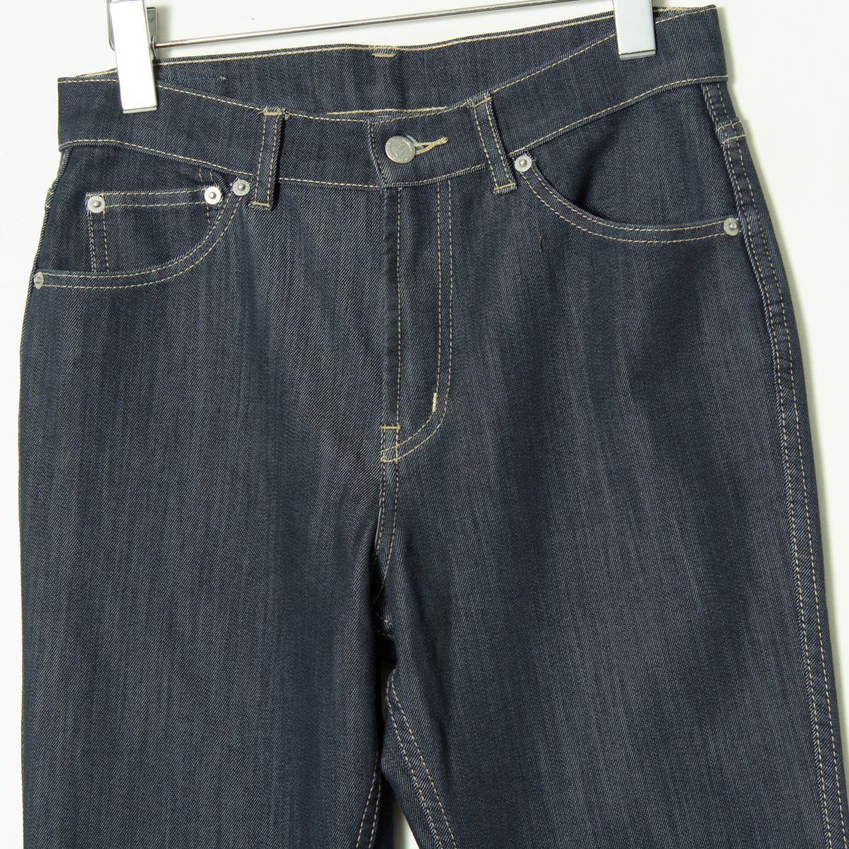 B-Three Jeans ビースリー ストレッチデニムパンツ ジーンズ ストレート 美脚パンツ ボトムス カジュアル 青 インディゴ 36 13号_画像4