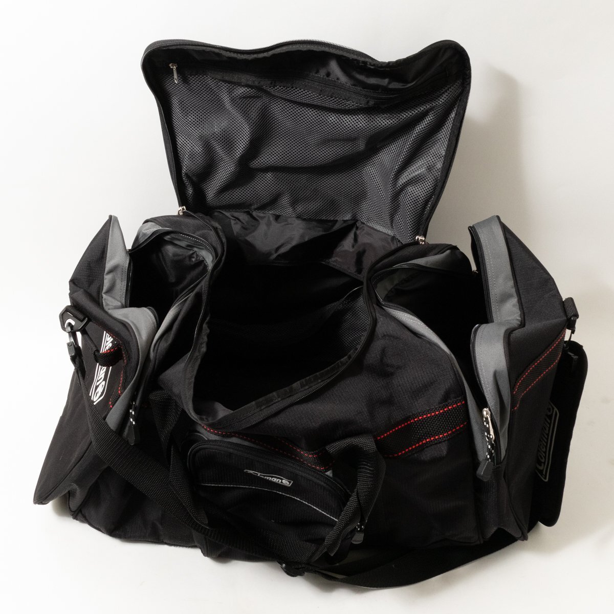 [1 иен старт ]Coleman Coleman сумка "Boston bag" сумка на плечо большая вместимость застежка-молния черный Great этикетка bag сумка унисекс 