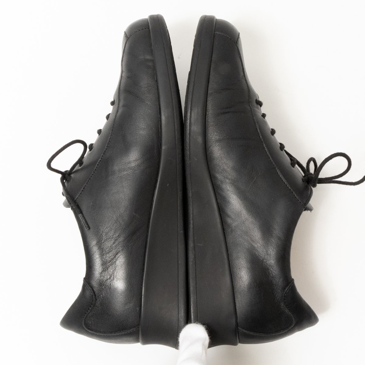 【1円スタート】Finn Comfort フィンコンフォート ドイツ製 レザーシューズ 革靴 婦人靴 5.5 24cm相当 ブラック レースアップ レザー 無地の画像8