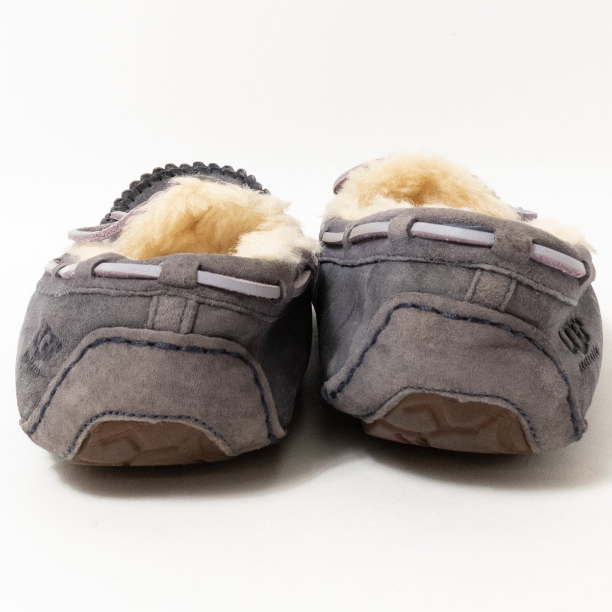 【1円スタート】UGG Australia アグ オーストラリア 5612 Dakota ダコタ モカシン スリッポン シューズ レザー 24cm パープルネイビー系の画像4