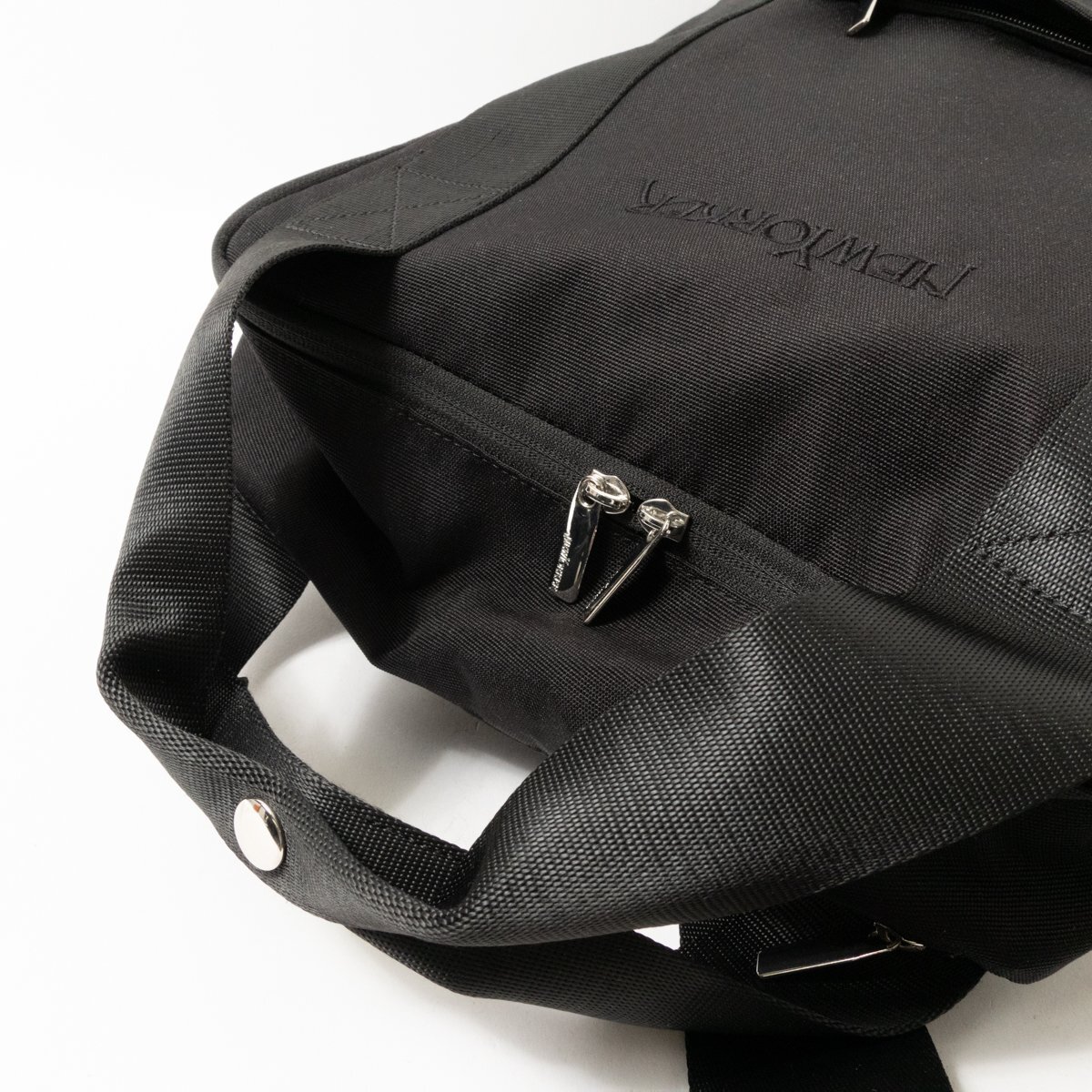 【1円スタート】NEWYORKER ニューヨーカー 2WAY リュックサック トートバッグ ブラック 黒 ナイロン メンズ シンプル ビジネス 仕事 bag 鞄