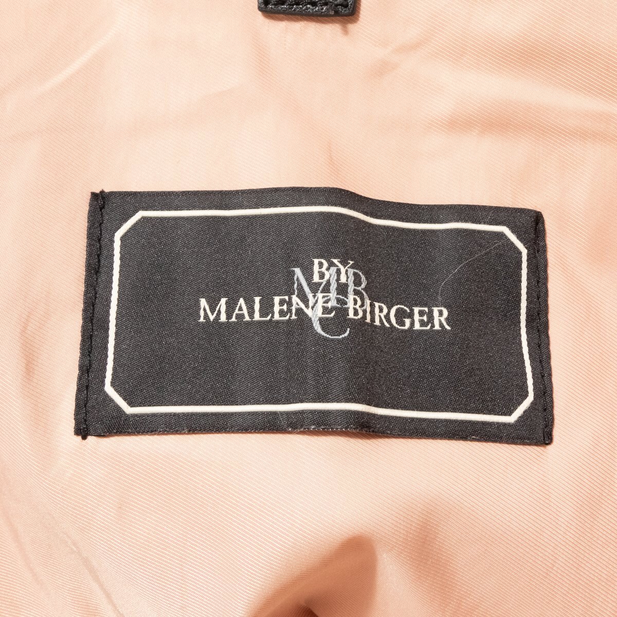 【1円スタート】BY MALENE BIRGER バイマレーネビルガー トートバッグ ショルダーバッグ 合成皮革 ブラック ホワイト ガーリー キレイめ 鞄の画像9