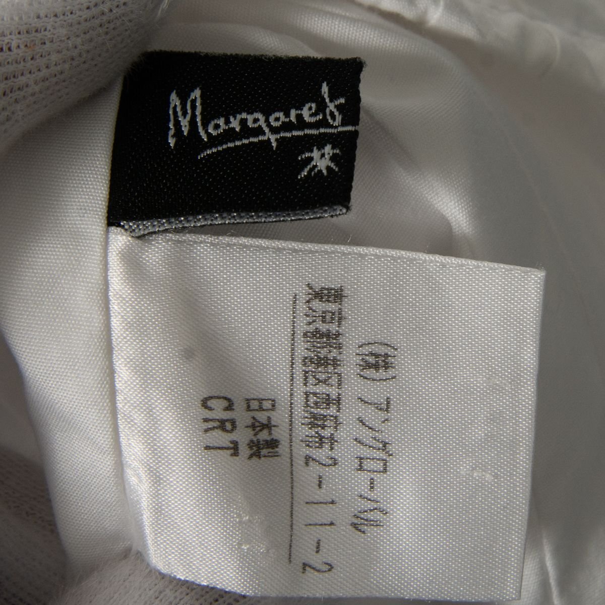 [1 jpy start ] mail service 0 MARGARET HOWELL Margaret Howell front pleat long sleeve no color blouse after button cotton white plain 2 made in Japan 