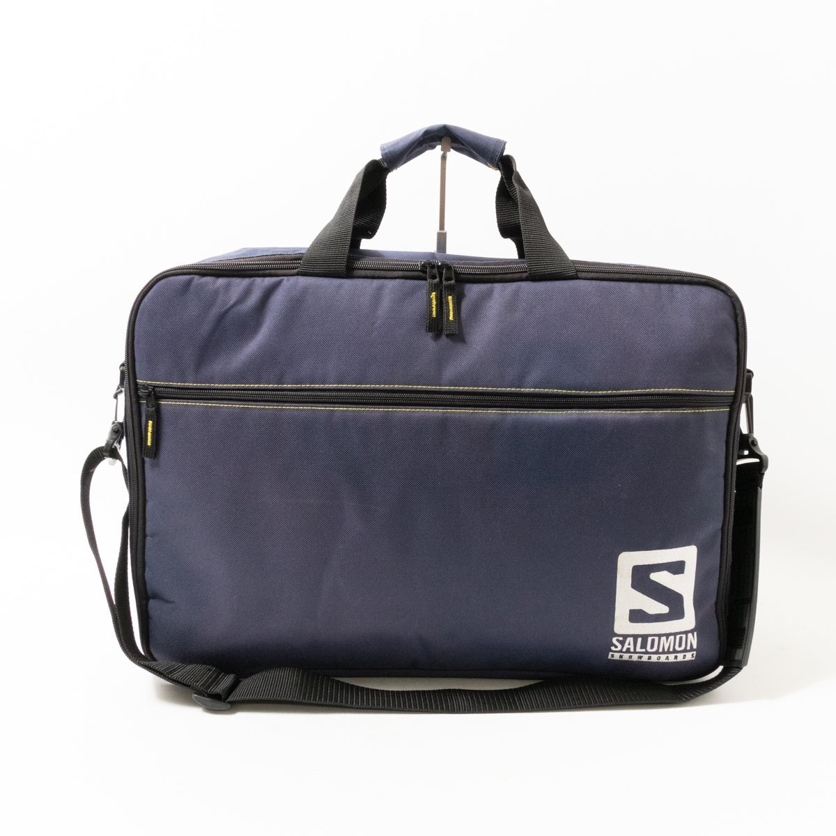 [1 jpy start ]SALOMON Salomon 2WAY shoulder bag tote bag navy navy blue black black nylon unisex man and woman use bag bag 