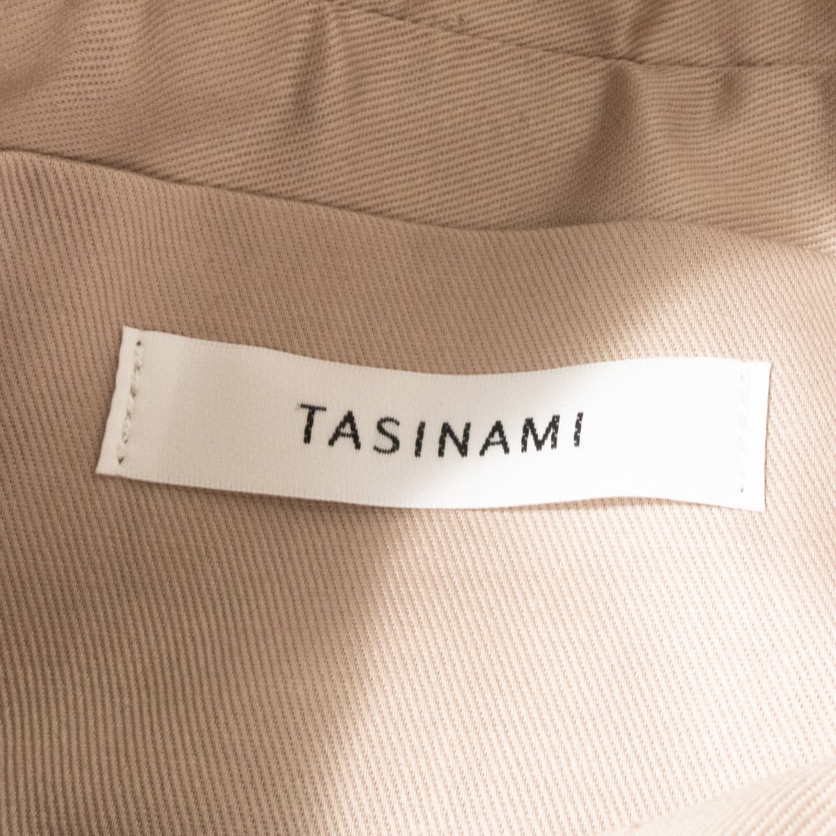 【1円スタート】TASINAMI タシナミ ポシェット ショルダーバッグ 肩掛け鞄 斜め掛け 日本製 レザー 本革 ベージュブラウン キレイめ 婦人