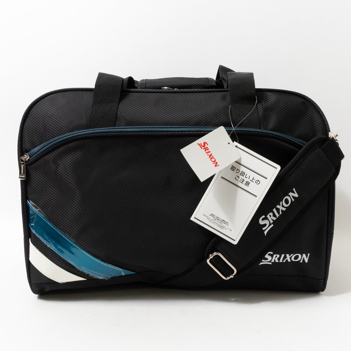 タグ付き 保管品 SRIXON スリクソン 2WAY ショルダーバッグ ボストンバッグ GGB-S150 ポリエステル ブラック系 ゴルフ スポーティ 紳士 鞄の画像1