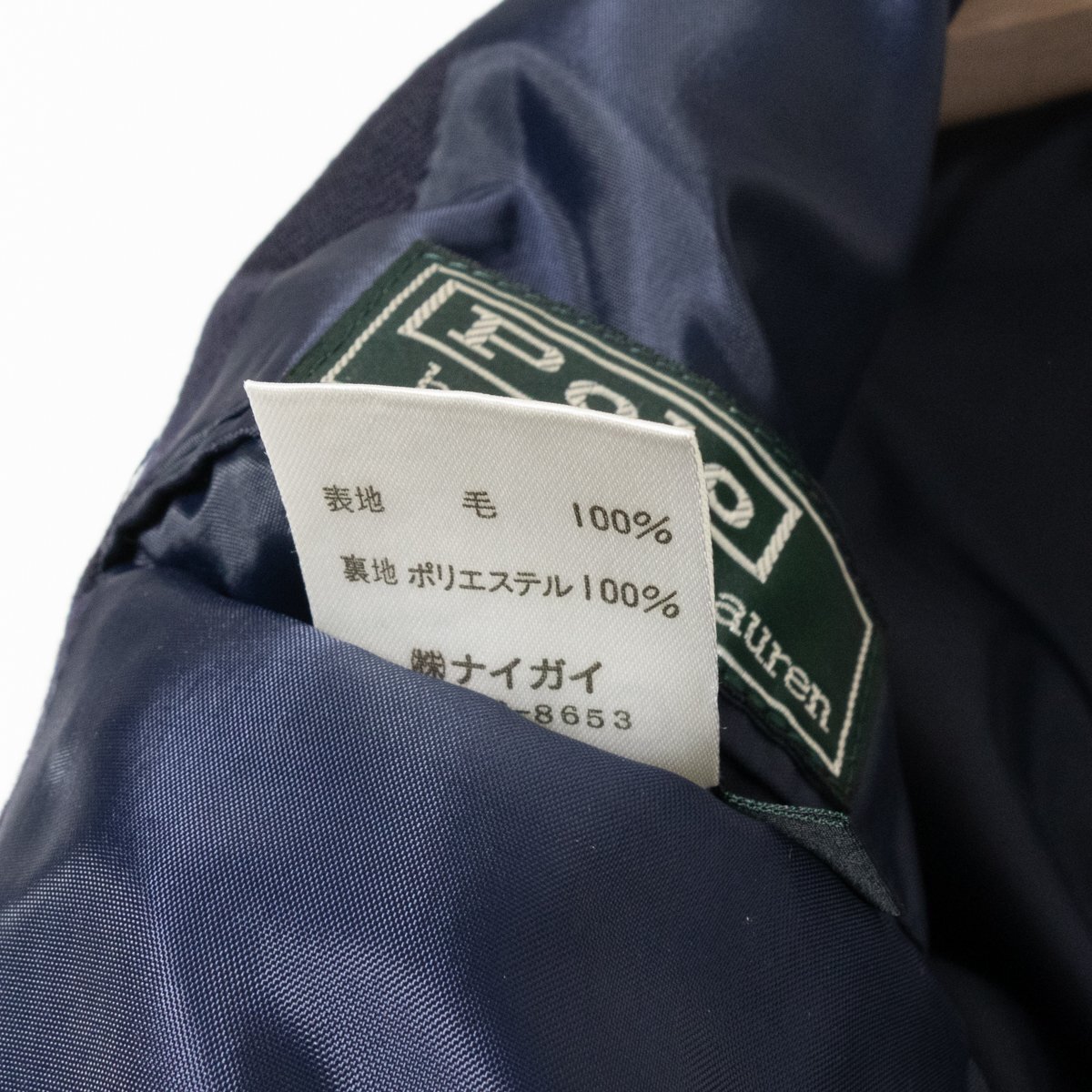 POLO by Ralph Lauren ポロ バイ ラルフローレン キッズ ブレザー ジャケット 上着 無地 140 ウール100% ネイビー 紺 子供服 フォーマル_画像9