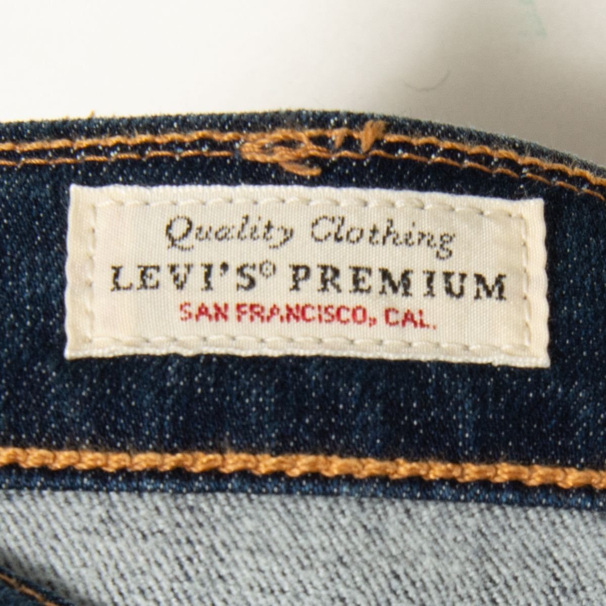 Levi\'s PREMIUM Levi's premium 505 Denim брюки размер W33 L32 Zip fly индиго b люмен z casual American Casual б/у одежда 