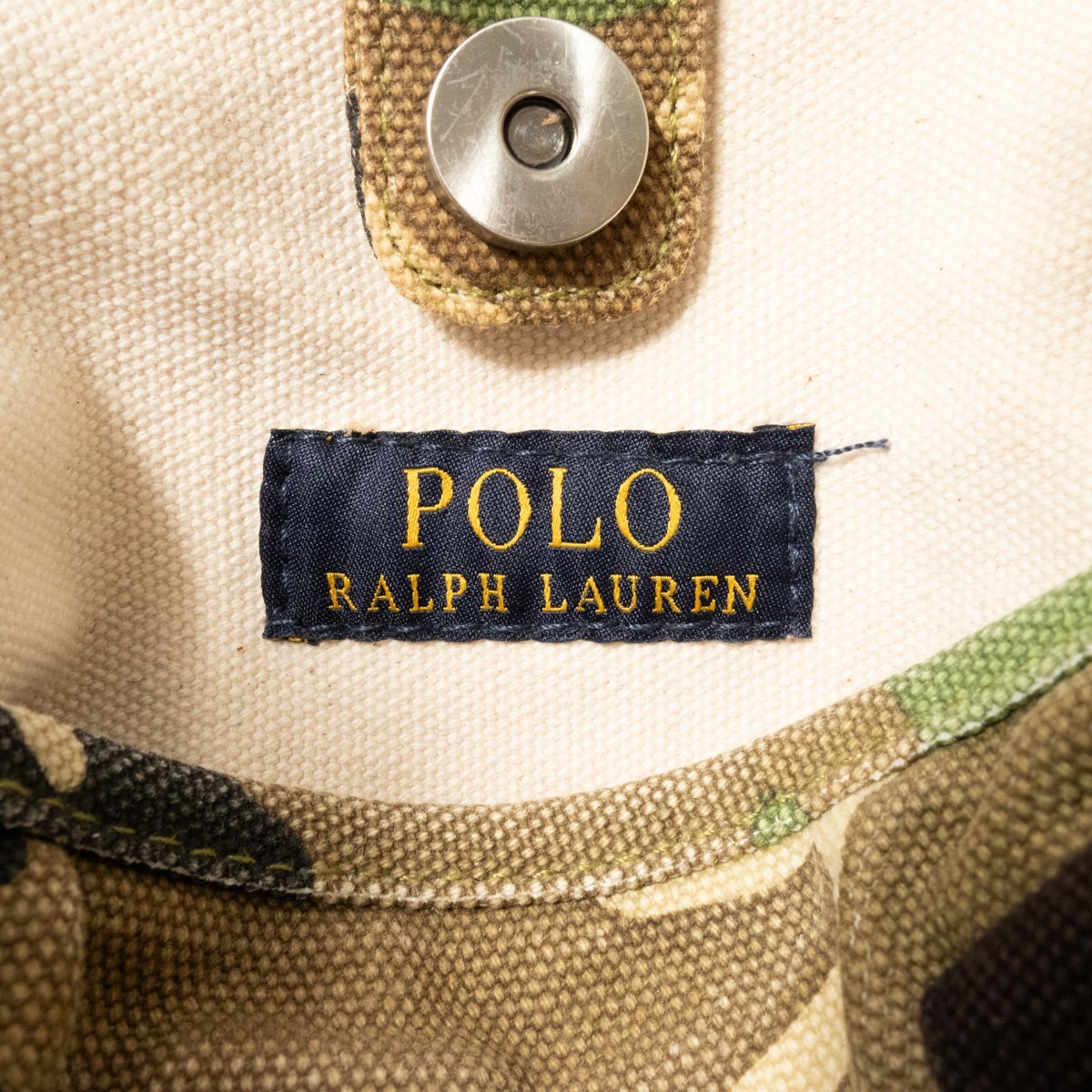 [1 иен старт ]POLO RALPH LAUREN Polo Ralph Lauren ручная сумочка в наличии сумка хлопок парусина земля камуфляж casual женский женщина 