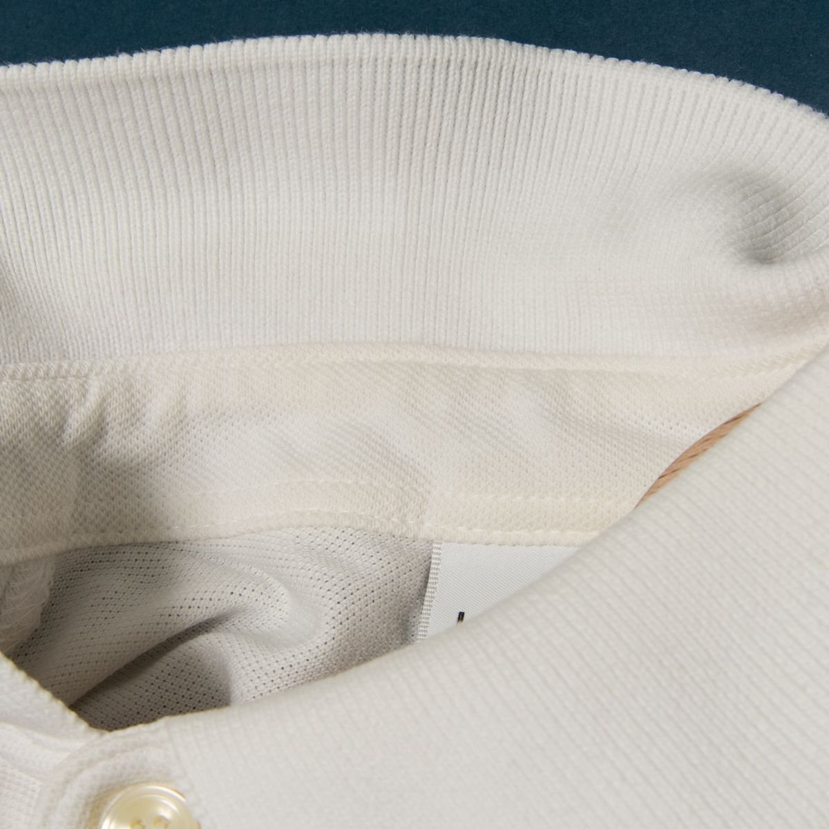 メール便◯ LACOSTE ラコステ サイズUS XS 半袖 プルオーバー ポロシャツ ワンポイントロゴ 白/ホワイト コットン100％ メンズ カジュアル_画像3