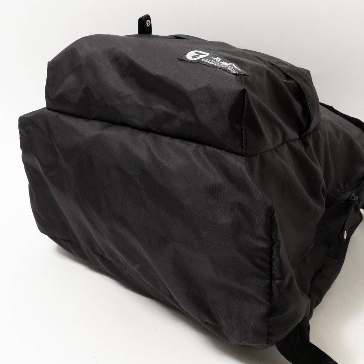 【1円スタート】AAPE BY A BATHING APE エーエイプバイアベイシングエイプ リュックサック ブラック 黒 ナイロン ユニセックス 軽量 bag 鞄