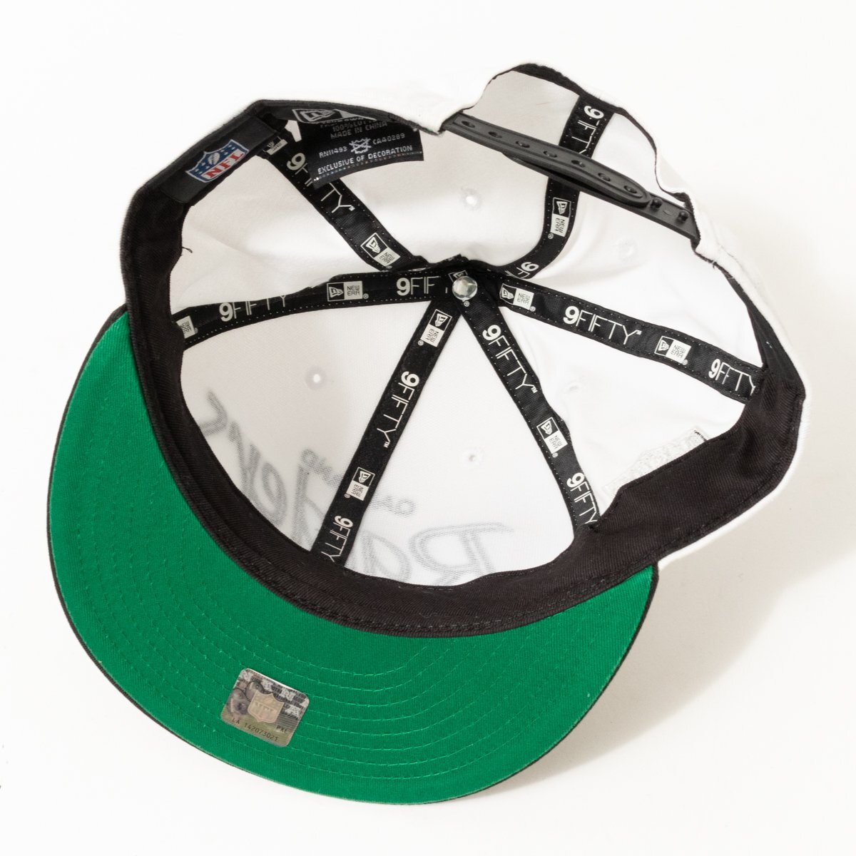 NEW ERA ニューエラ ベースボールキャップ 950 オークランド レイダース RAIDERS ホワイト ブラック コットン100% メンズ カジュアル 帽子_画像6