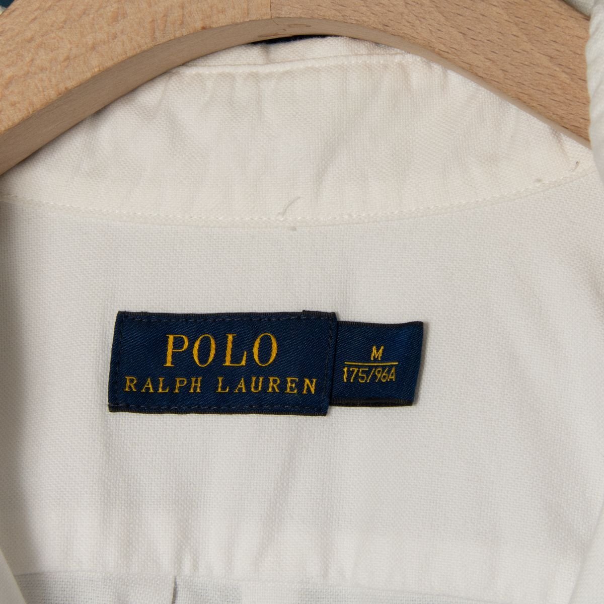 メール便◯ Polo RarphLauren ポロラルフローレン サイズM 長袖 シャツ 刺繍 コットン100％ 白/ホワイト メンズ 春夏 カジュアル トップス_画像8