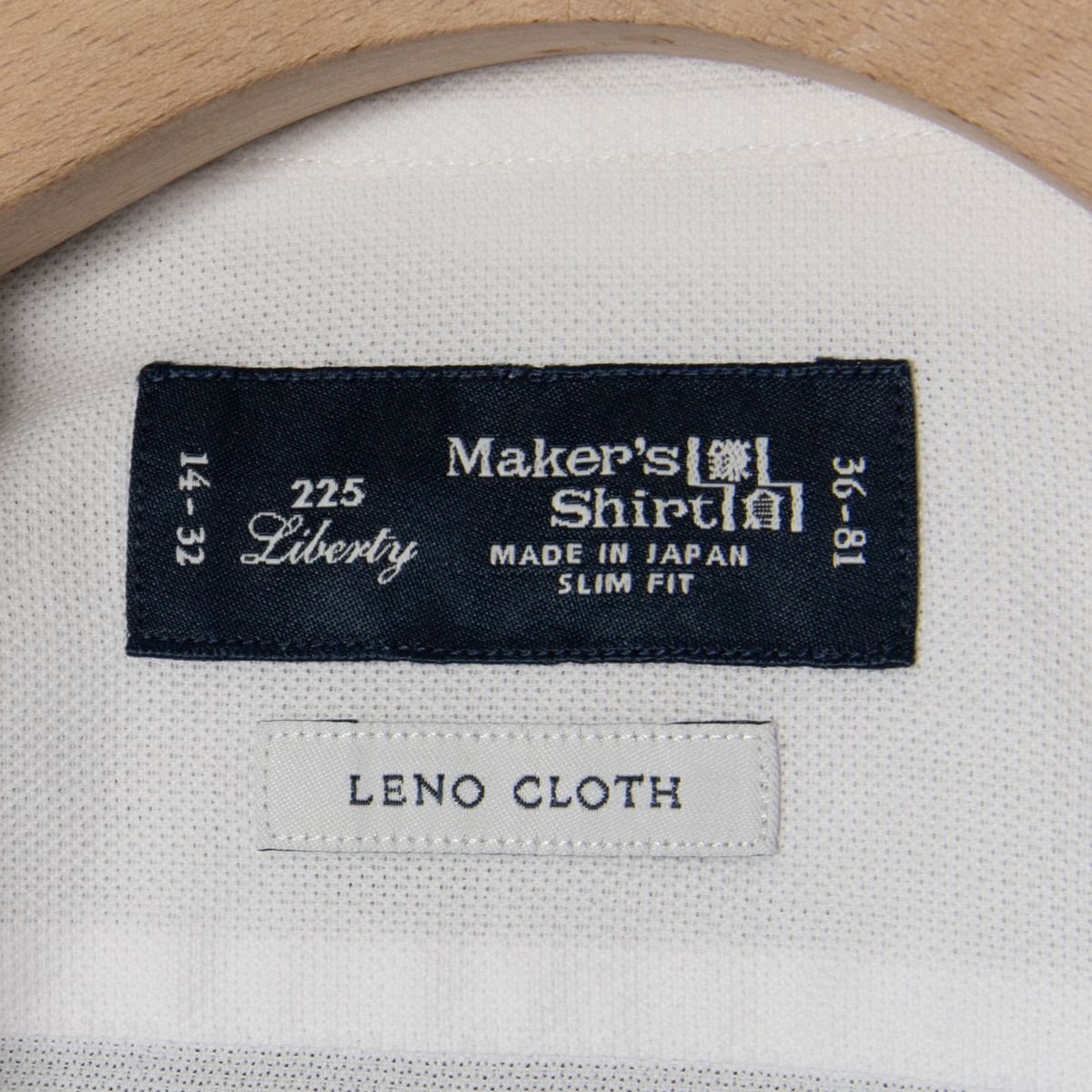 メール便◯ Maker's Shirt鎌倉 サイズ36 長袖 シャツ ワイドカラー ラウンドカット コットン100％ メンズ 紳士 カジュアル 春夏 トップス_画像5