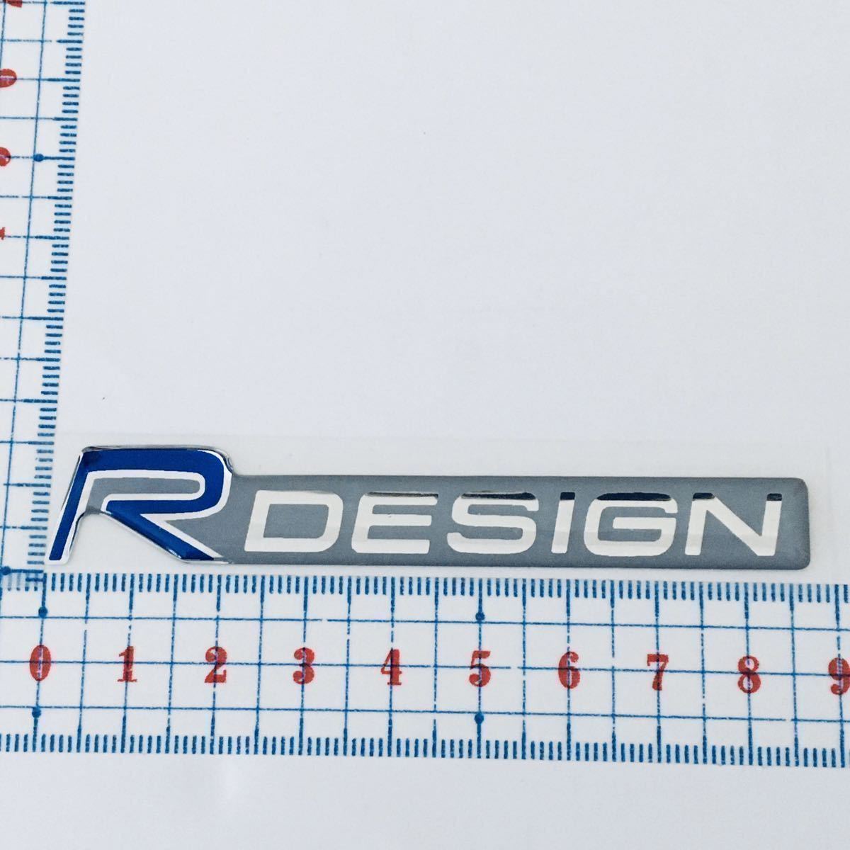 ボルボ R DESIGN R-DESIGN 92mm フロントグリル エンブレム バッヂ ステッカー　アール デザイン R-デザイン Rデザイン ポールスター _画像3