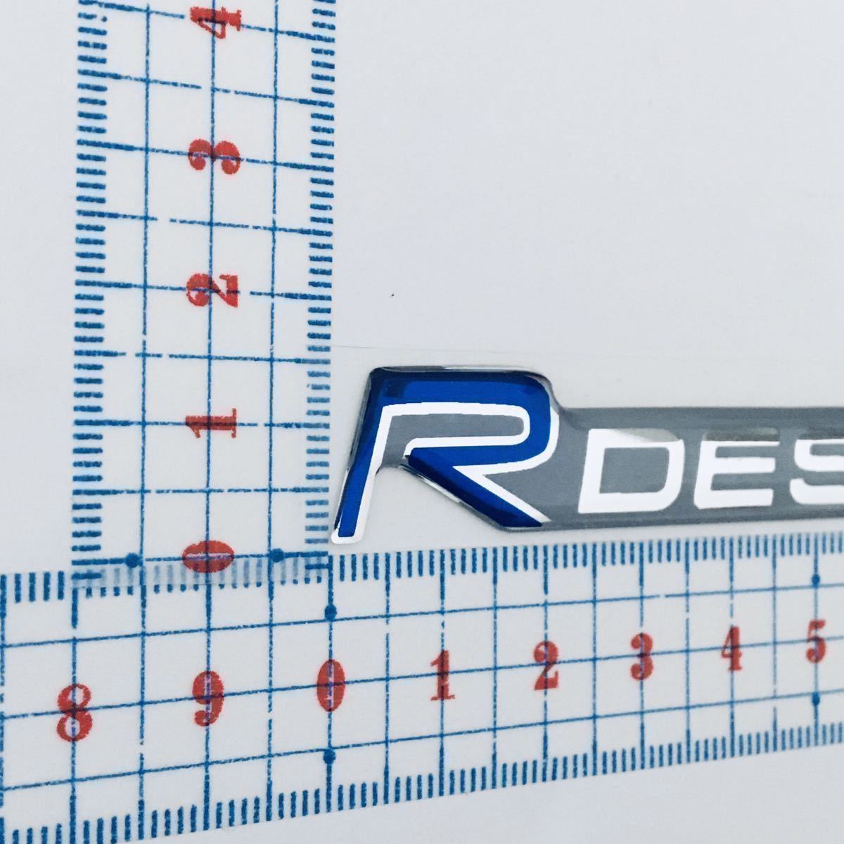 ボルボ R DESIGN R-DESIGN 92mm フロントグリル エンブレム バッヂ ステッカー アール デザイン R-デザイン Rデザイン ポールスターの画像4