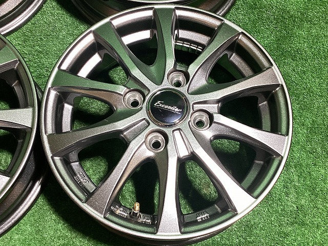 Exceeder ホットスタッフ 13インチアルミホイール 4.0J ＋45 4H PCD100 4本セット B1-4 EM_画像5