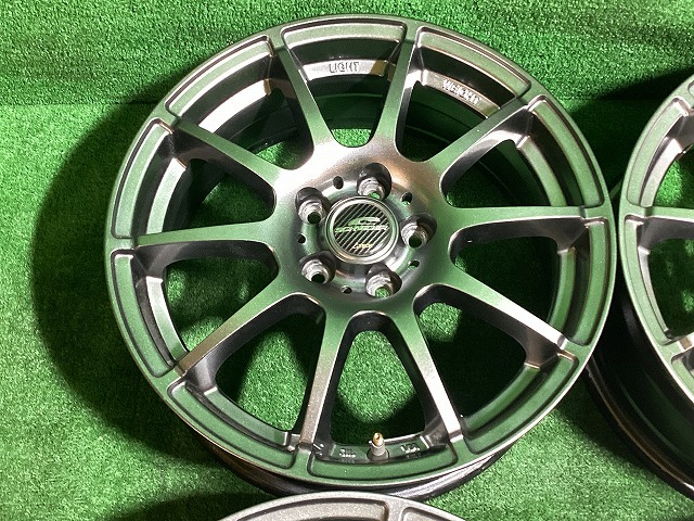 A-TECH シュナイダー 16インチアルミホイール 6.5J ＋48 5H PCD100 4本セット E1-4 EM_画像2